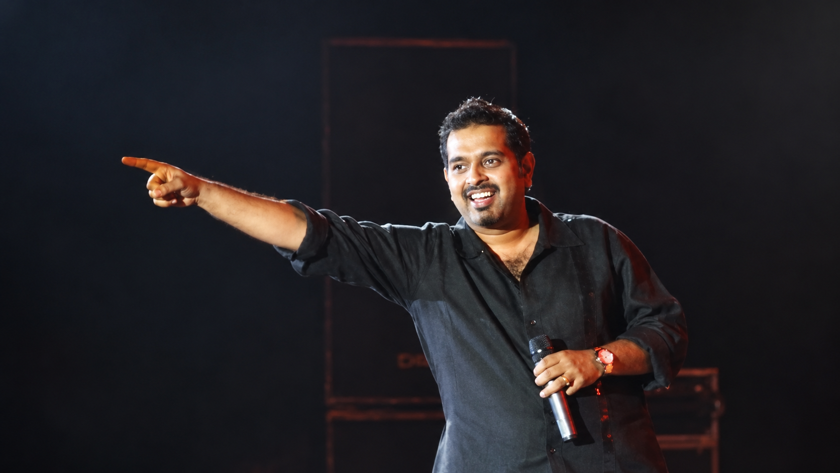 AI-modified archive portrait of Shankar Mahadevan; not a photograph of the reported event.