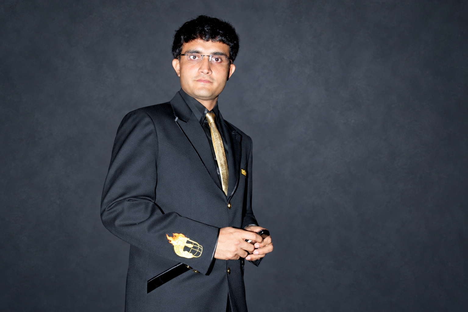 AI-modified 2008 archive photograph of Sourav Ganguly; not a court appearance, reported event or endorsement.