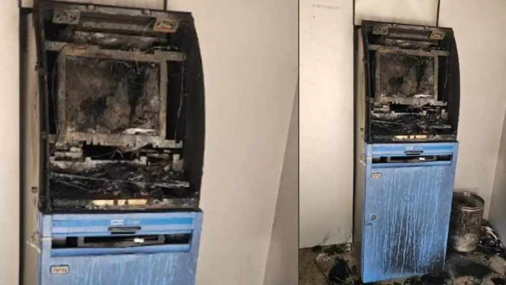 Fire foils ATM heist attempt in Hyderabad, no cash stolen; investigation underway to catch suspects.