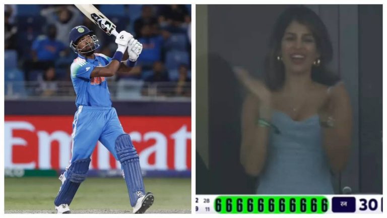“Hardik Pandya and Jasmin Walia’s romance goes public as she cheers him on during India vs Australia match”