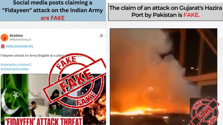 PIB Fact Check: Indian post destruction video debunked as Pakistani propaganda, non-existent “20 Raj Battalion” clarified.