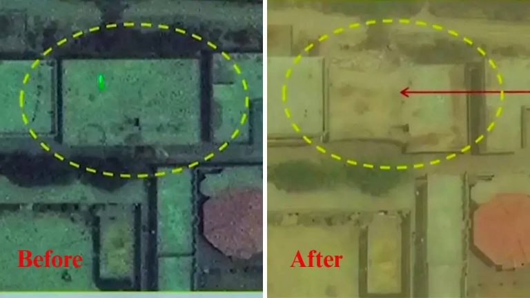 “India Reveals Satellite Images of Damage to Pakistani Bases After ‘Operation Sindoor’; Launches Kamikaze Drones in Retaliation”